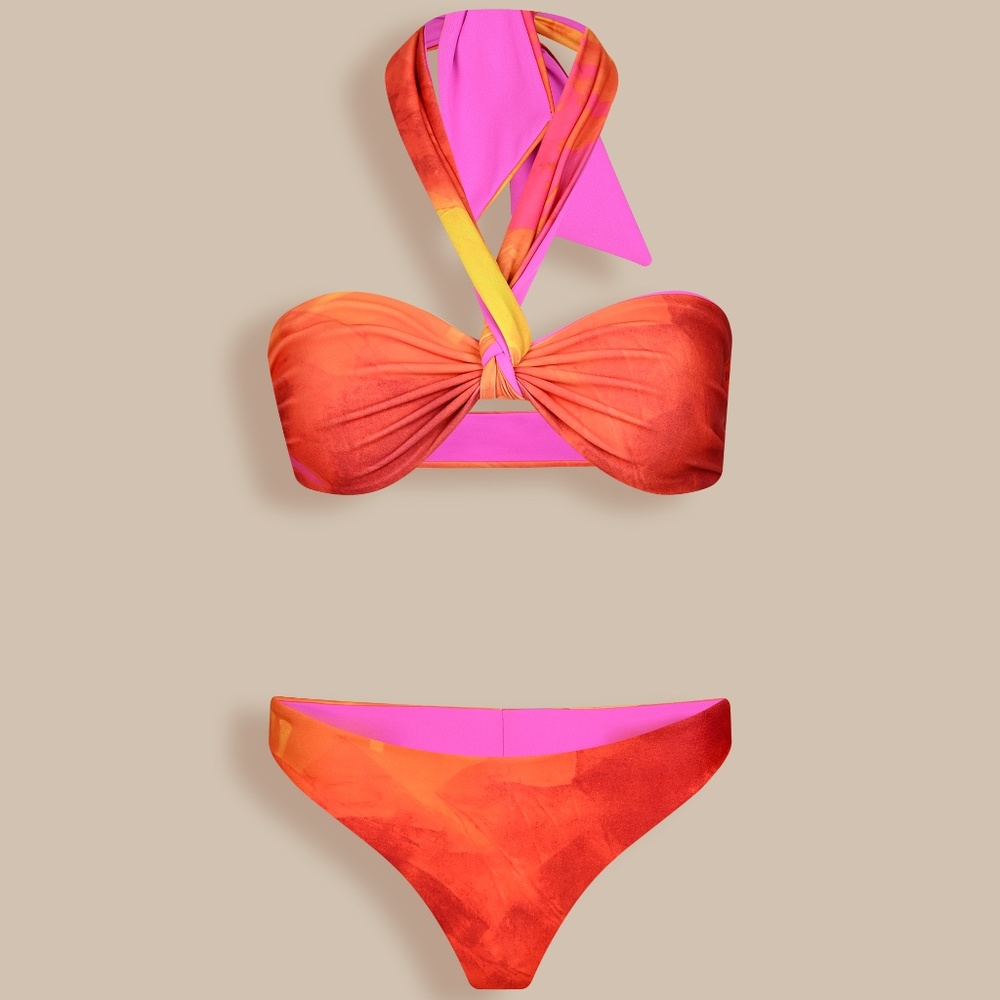 CORFU 3 PIECE REVERSIBLE SWIM SUIT